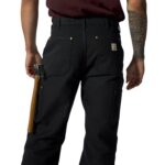 Loose Straight Firm Duck Dbl Front Dungaree -Mens - 图片 6