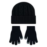 Youth Cable Knit Beanie & Glove Set - 图片 4