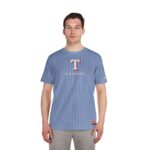 Rangers Team Logo Pinstripe Tee - Mens - 图片 2