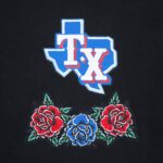 Texas Rangers Wave & Roses Hoodie -Mens - 图片 5
