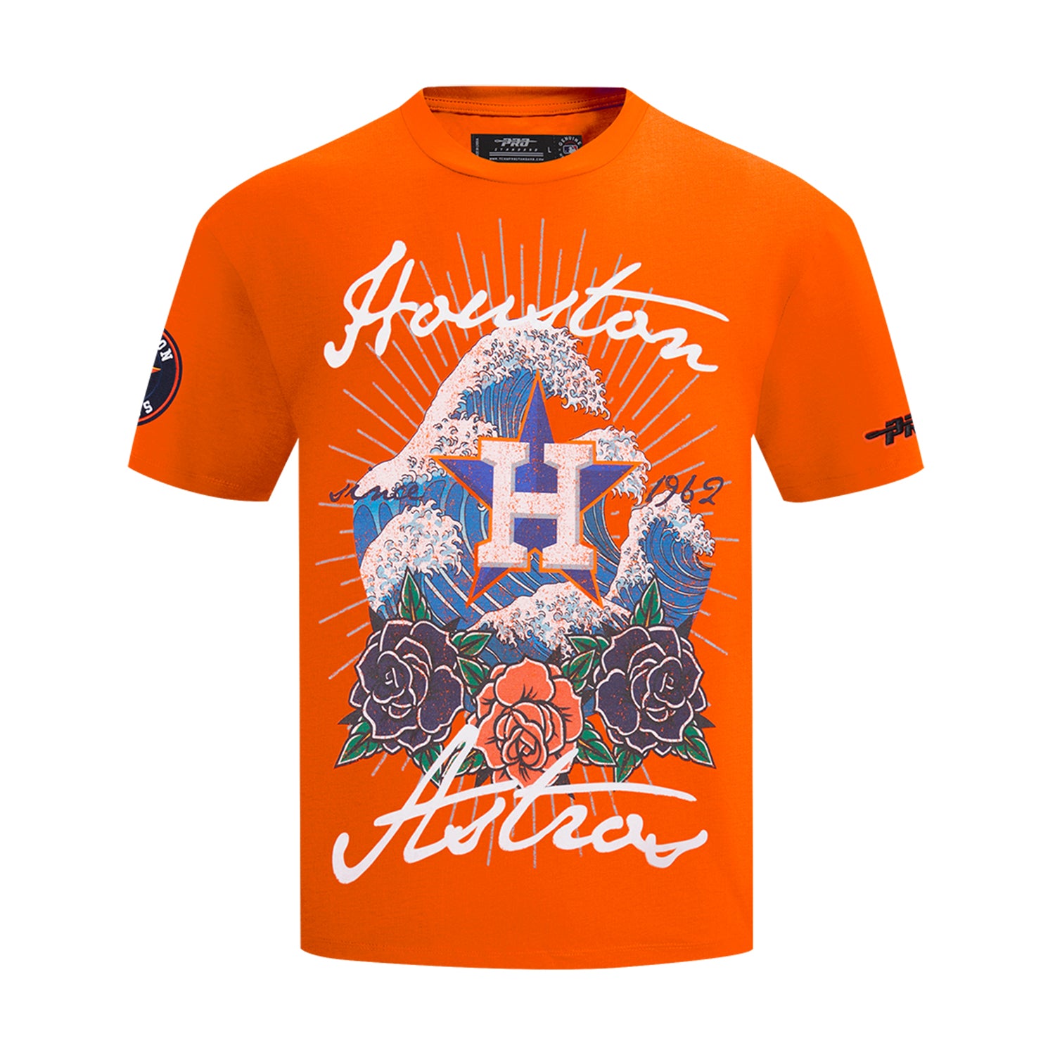 Houston Astros Wave & Roses Tee -Mens