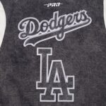 Los Angeles Dodgers Varsity Black Jacket -Mens - 图片 6