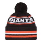 Giants Knit Classic Stripe Pom Beanie - 图片 3