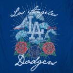 Los Angeles Dodgers Wave & Roses Tee -Mens - 图片 5