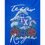 Texas Rangers Wave & Roses Tee -Mens - 图片 5
