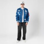 Los Angeles Dodgers Alpha Bomber Jacket -Mens - 图片 3