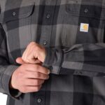 HW Loose Plaid Flannel -Mens - 图片 4