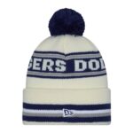 Dodgers Knit Classic Stripe Pom Beanie - 图片 2