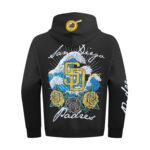 San Diego Padres Wave & Roses Hoodie -Mens - 图片 3