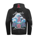Los Angeles Angels Wave & Roses Hoodie -Mens - 图片 3
