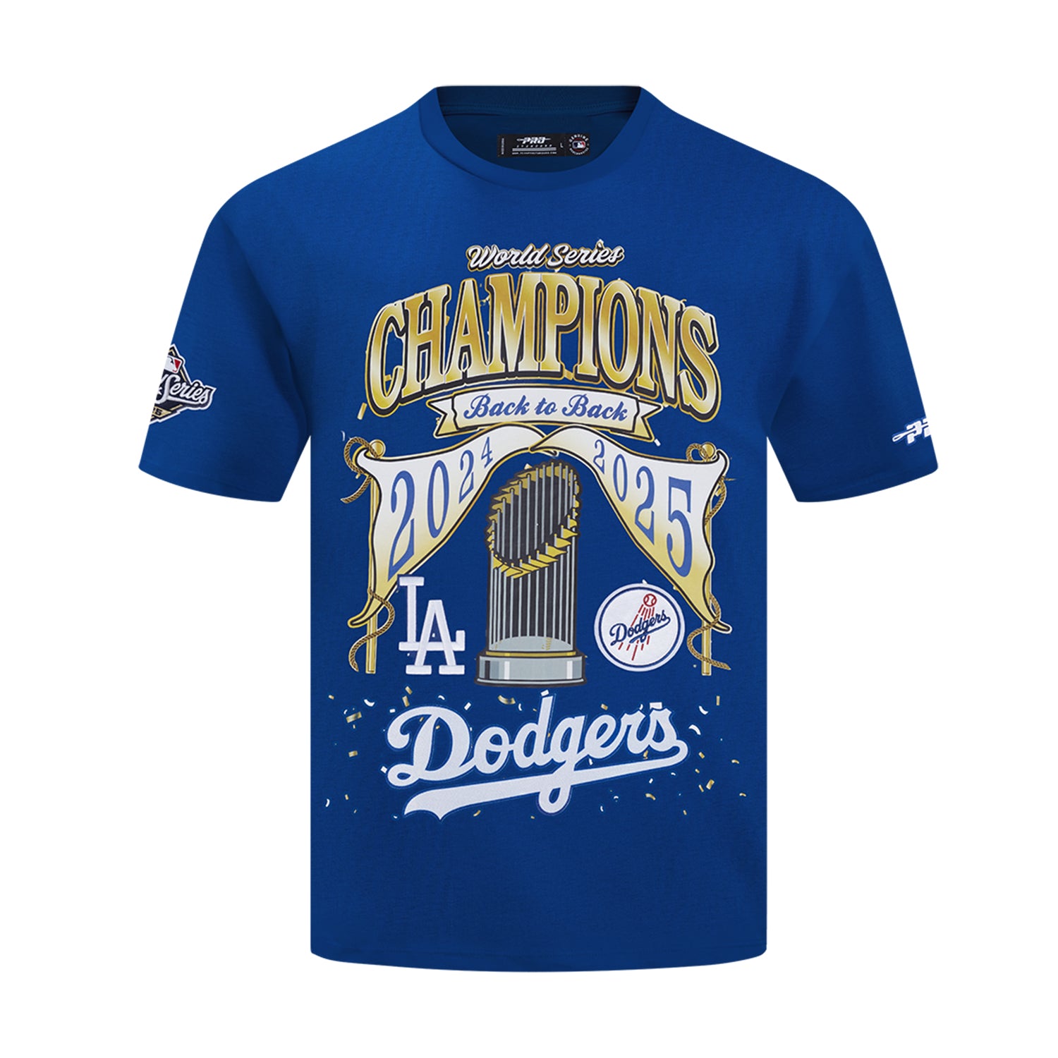Los Angeles Dodgers Back to Back Champs Tee -Mens