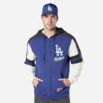Dodgers Colorblock FZ Hoody - Mens - 图片 2