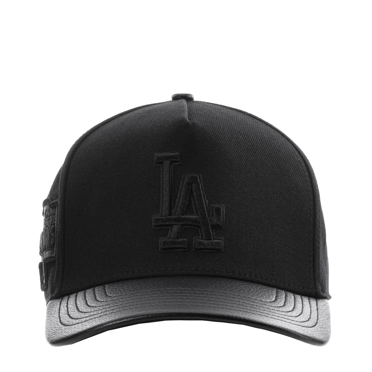 Dodgers Blackout Pinch Front Strapback