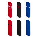 6 Pack Youth Everyday Cushioned Crew Sock - 图片 3
