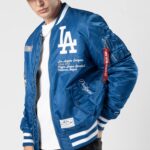 Los Angeles Dodgers Alpha Bomber Jacket -Mens - 图片 4