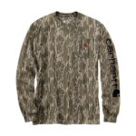 Loose Fit LS Camo Print Tee -Mens