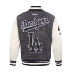 Los Angeles Dodgers Varsity Black Jacket -Mens - 图片 3
