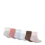 6 Pack Small Fold Over Ankle Sock - 图片 2
