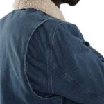 Relaxed Fit Denim Sherpa Jacket -Mens - 图片 5