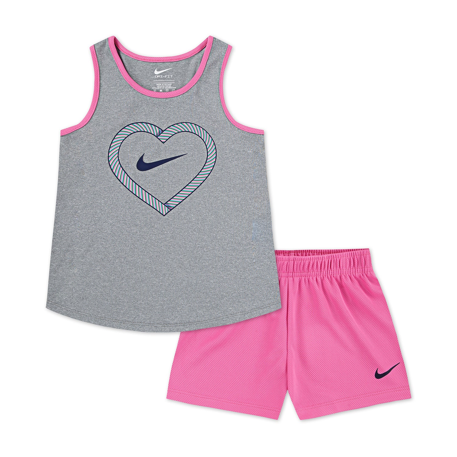 Happy Camper Mesh Short Set - Kids