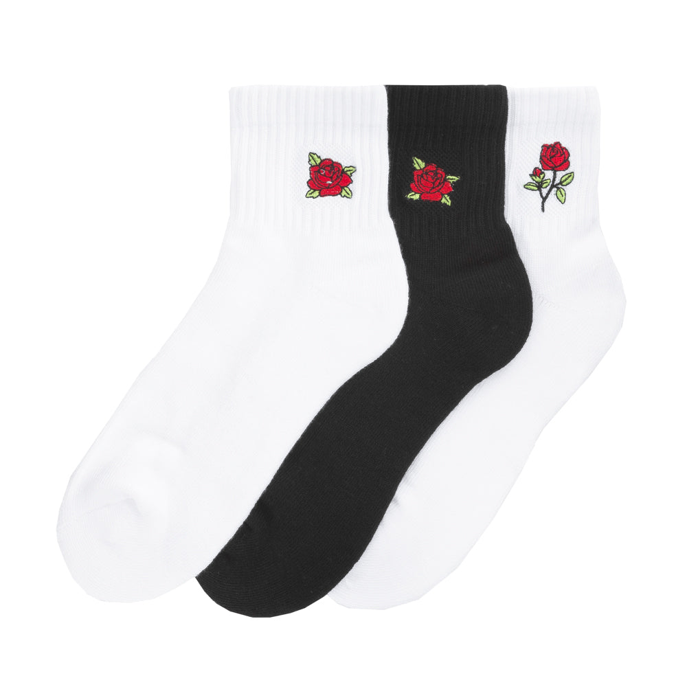 3 Pack Medium Embroidered Quarter