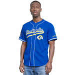 Los Angeles Rams Mesh Button Down Shirt - Mens - 图片 2