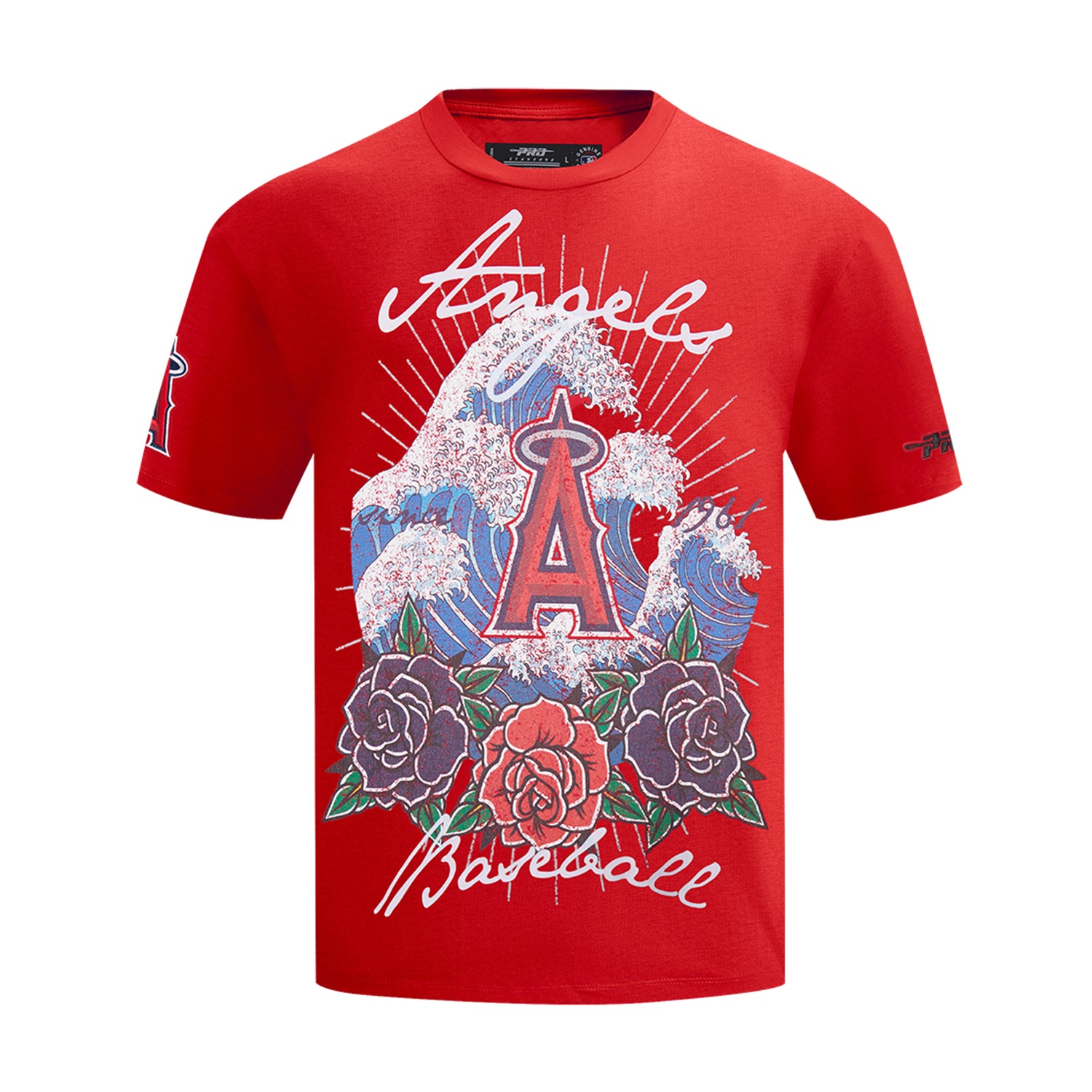 Los Angeles Angels Wave & Roses Tee -Mens