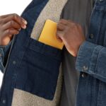 Relaxed Fit Denim Sherpa Jacket -Mens - 图片 3