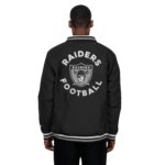 Oakland Raiders Nylon Track Jacket -Mens - 图片 3
