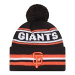 Giants Knit Classic Stripe Pom Beanie