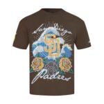 San Diego Padres Wave & Roses Tee -Mens