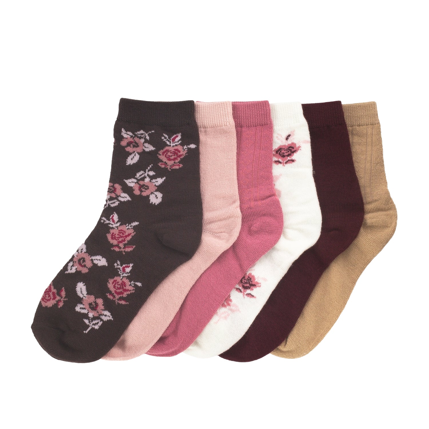 Magenta/Floral Pointelle Knit