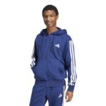 Essentials 3 Stripes Fleece FZ Hoody -Mens - 图片 3