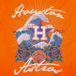 Houston Astros Wave & Roses Tee -Mens - 图片 5