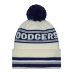 Dodgers Knit Classic Stripe Pom Beanie - 图片 3